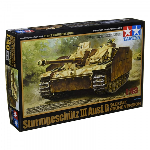1/48 German Sturmgeschütz III Auf.G Early Plastik Tank Maket Kiti