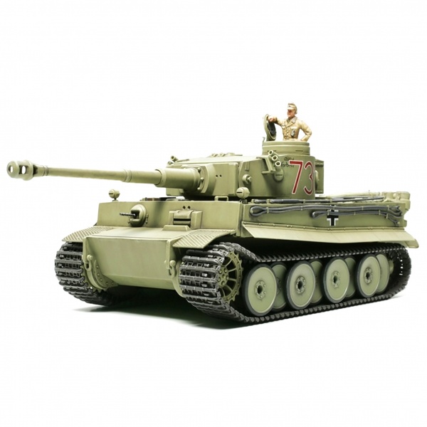 1/48 German Tiger l Initial Production (Africa-Corps) Plastik Tank Maket Kiti