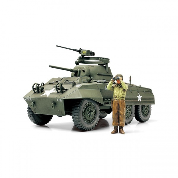 1/48 US. M8 Light Armored Car "Greyhound" Plastik Askeri Araç Maket Kiti