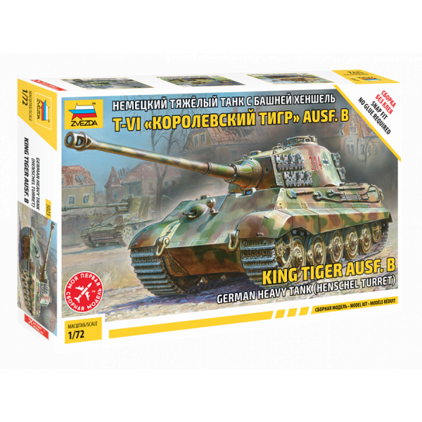 1/72 German King Tiger Plastik Tank Maket Kiti
