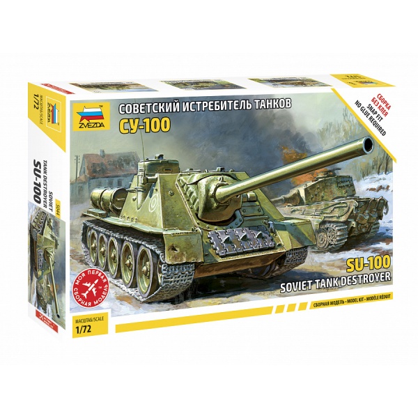1/72 Russian ISU-100 Plastik Tank Maket Kiti