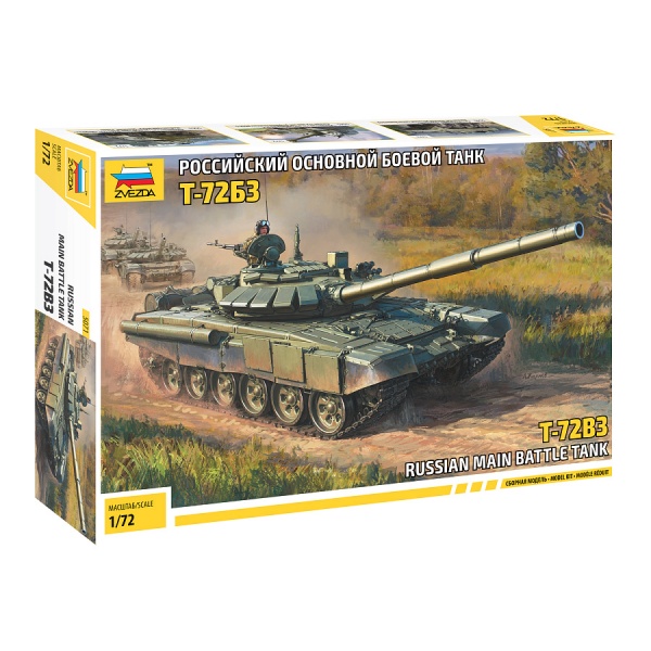 1/72 Russian T-72 B3 Plastik Tank Maket Kiti