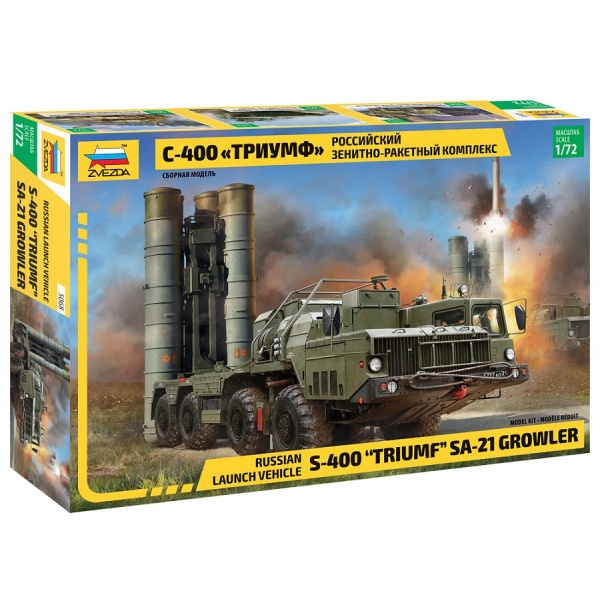 1/72 Russian S-400 Triumf SA-21 Growler Plastik Askeri Araç Maket Kiti
