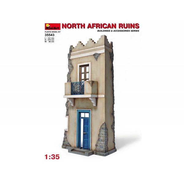 1/35 Kuzey Afrika Yıkıntıları Plastik Maket Kiti