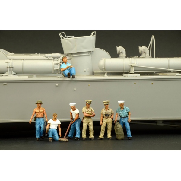 1/35 Pt-109 Crew And Accessories Plastik Denizci Figür Maket Kiti