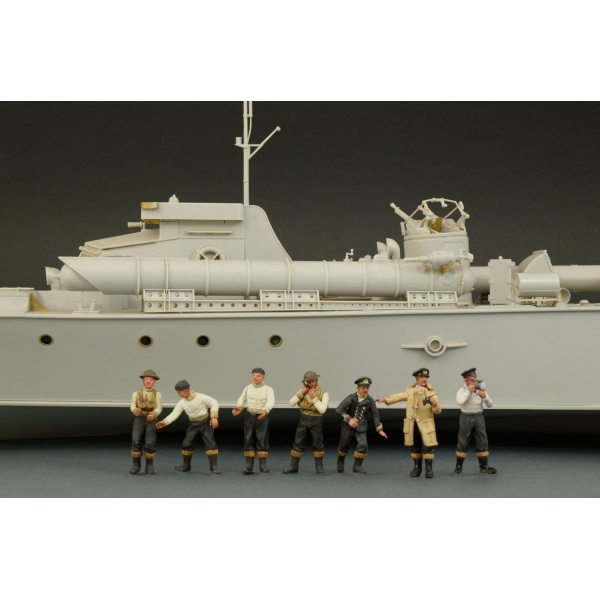 1/35 Vosper Crew Plastik Denizci Figür Maket Kiti