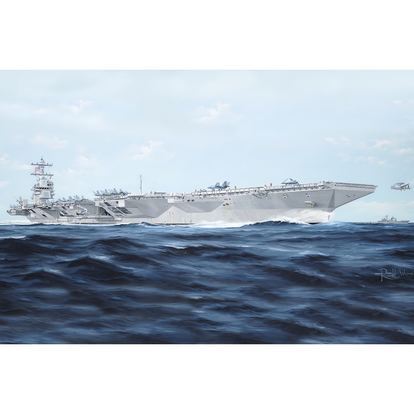 1/350 USS Gerald R.Ford CVN-78 Plastik Savaş Gemisi Maket Kiti
