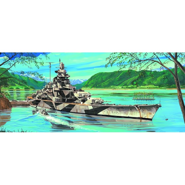 1/700 German Battleship Tripitz 1943 Plastik Savaş Gemisi Maket Kiti