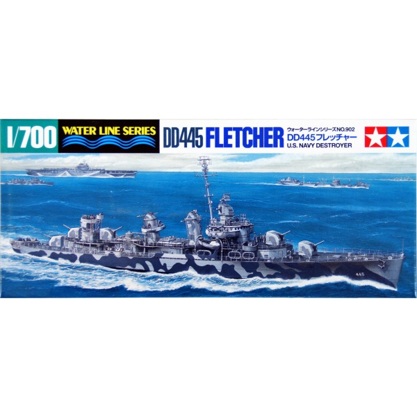 1/700 U.S. NAVY DD445 Fletcher Plastik Savaş Gemisi Maket Kiti