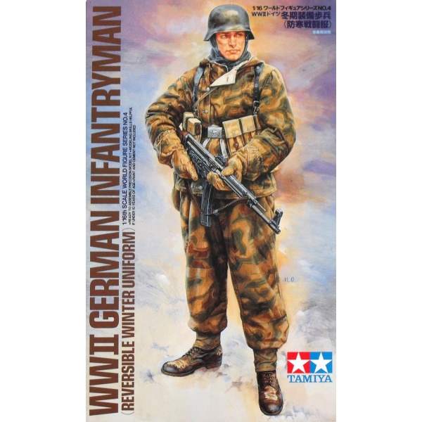 1/16 German Infantryman WW ll Plastik Maket Kiti