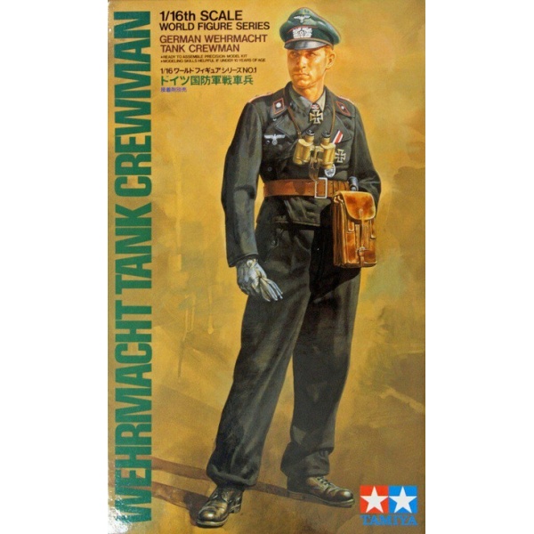 1/16 German Wehrmacht Tank Crewman Plastik Maket Kiti