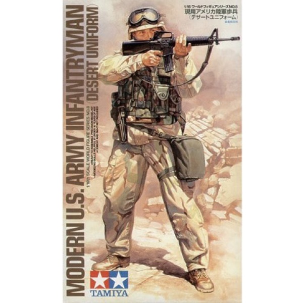 1/16 Modern U.S. Infantryman / Desert Plastik Askeri Figür Kiti