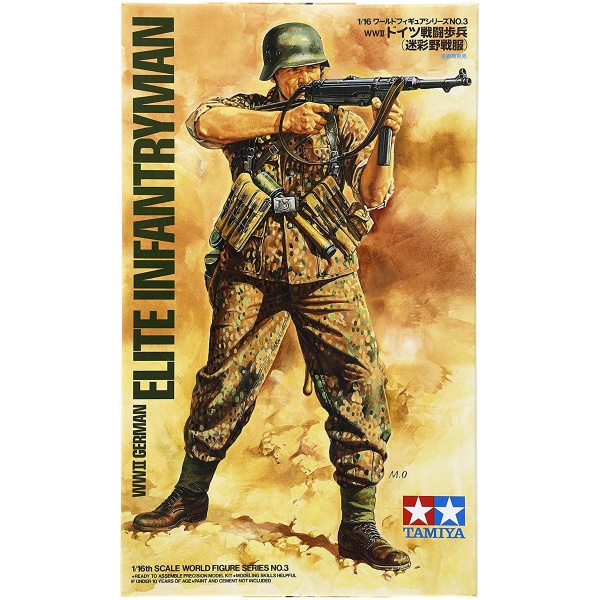 1/16 WW II German Elite Infantry Plastik Askeri Figür Kiti