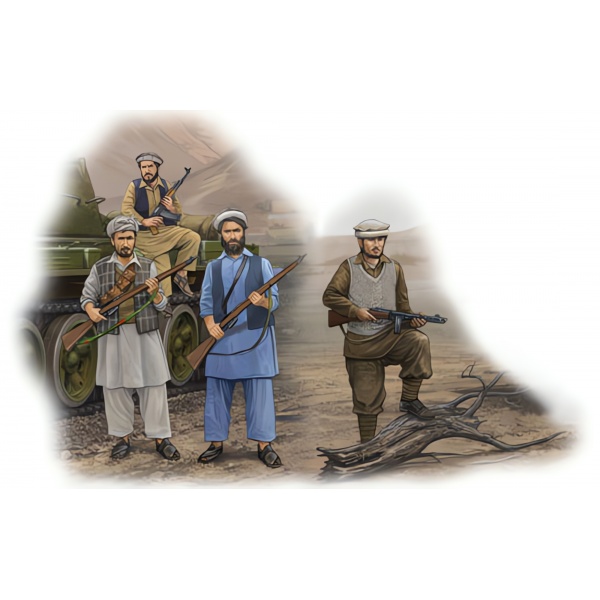 1/35 Afghan Rebels Plastik Askeri Figür Maket Kiti