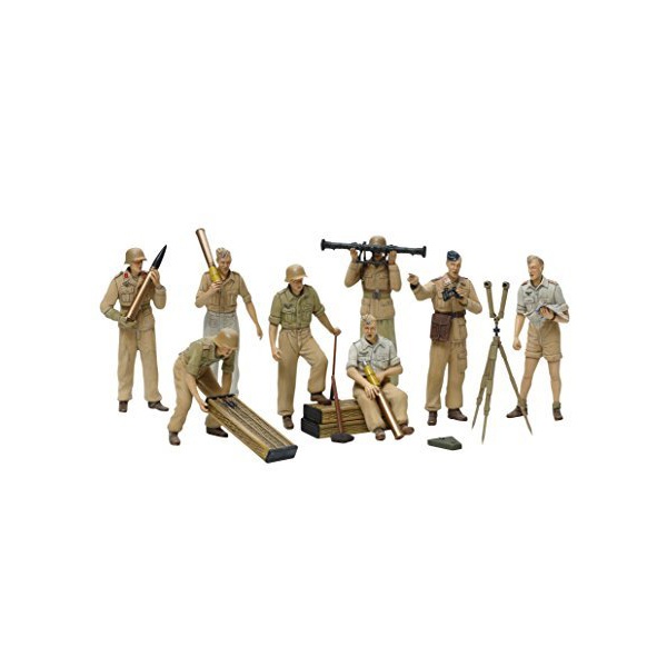 1/35 Africa Luftwaffe Art Crew Plastik Figür Maket Kiti