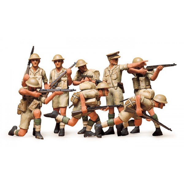 1/35 British 8Th Army Infantry Plastik Askeri Figür Kiti