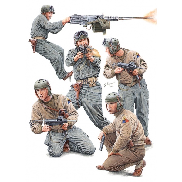 1/35 Close Combat. U.S. Tank Crew. Special Edition Plastik Askeri Figür Kiti