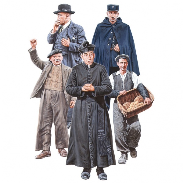 1/35 Fransız SiviIIer 1930-40 Plastik Figür Kiti