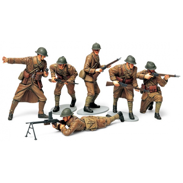 1/35 French Infantry Set Plastik Askeri Figür Kiti