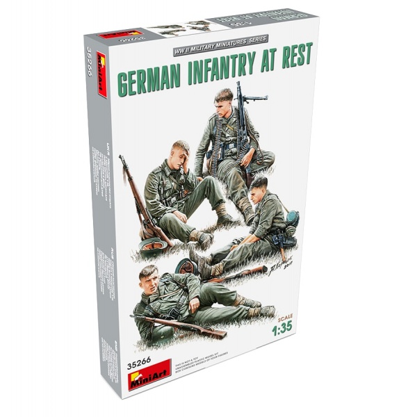 1/35 German Infantry At Rest Plastik Askeri Figür Kiti