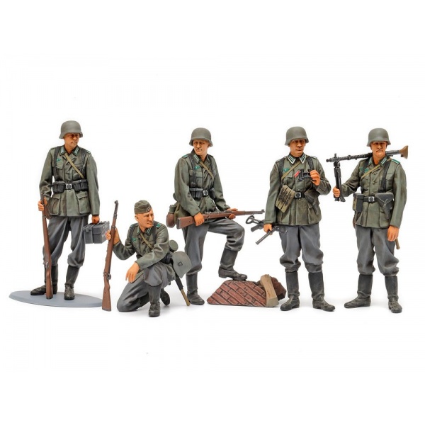 1/35 German Infantry Mid-WWII Plastik Askeri Figür Kiti