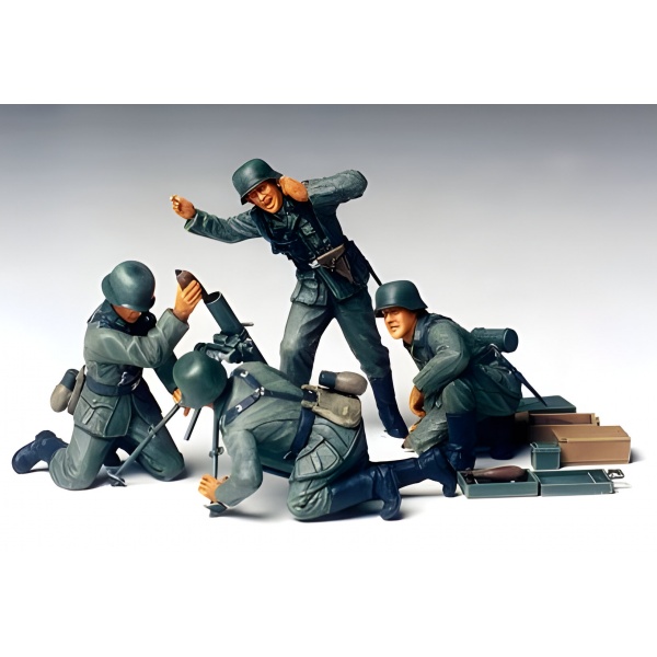 1/35 German Infantry Mortar Team Plastik Maket Kiti