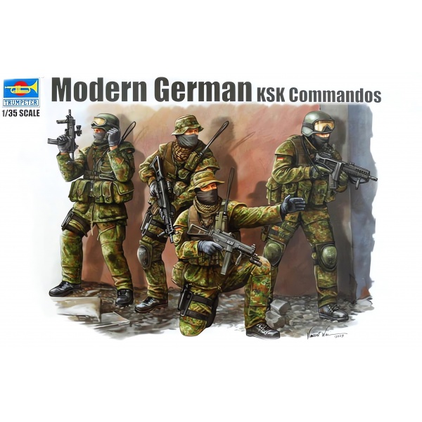 1/35 German Modern KSK Commandos Plastik Askeri Figür Maket Kiti