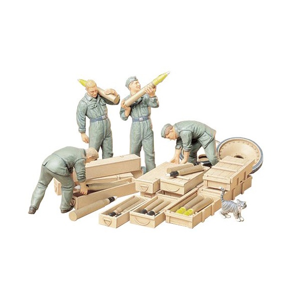 1/35 German Tank Ammo Loading Crew Plastik Askeri Figür Kiti