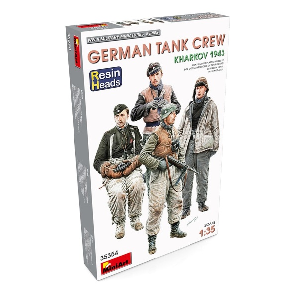 1/35 German Tank Crew. Kharkov 1943. Resin Heads Plastik Askeri Figür Kiti