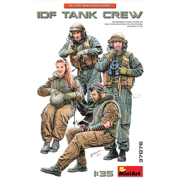 1/35 IDF Tank Crew Plastik Askeri Figür Kiti