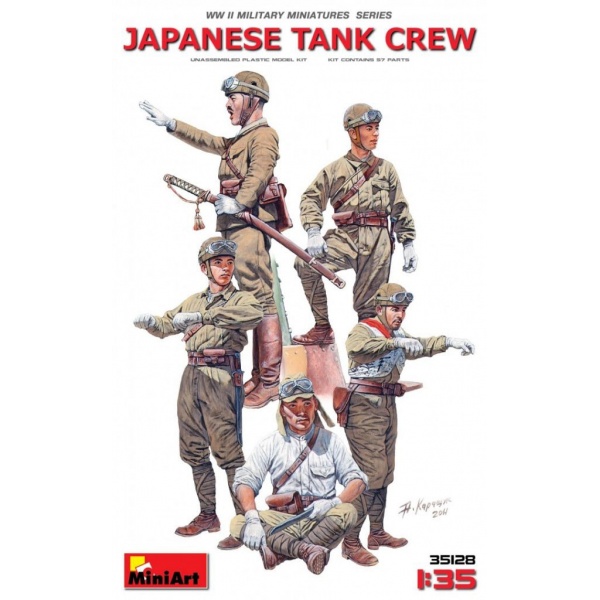 1/35 Japon Tank Mürettebatı Plastik Askeri Figür Kiti