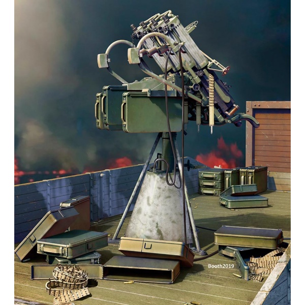 1/35 M-4 Quad Maxim AA Makineli Tüfek Plastik Maket Kiti
