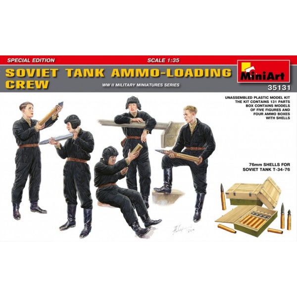1/35 Sovyet Tank Cephane Yükleyen Mürettebat Seti Plastik Askeri Figür Kiti