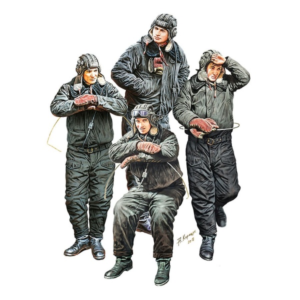 1/35 Sovyet Tank Mürettebatı 1970-80 Kışlık Üniforma Plastik Figür Kiti