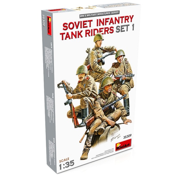 1/35 Sovyet Tankçı Piyade Erleri Set I Plastik Figür Kiti