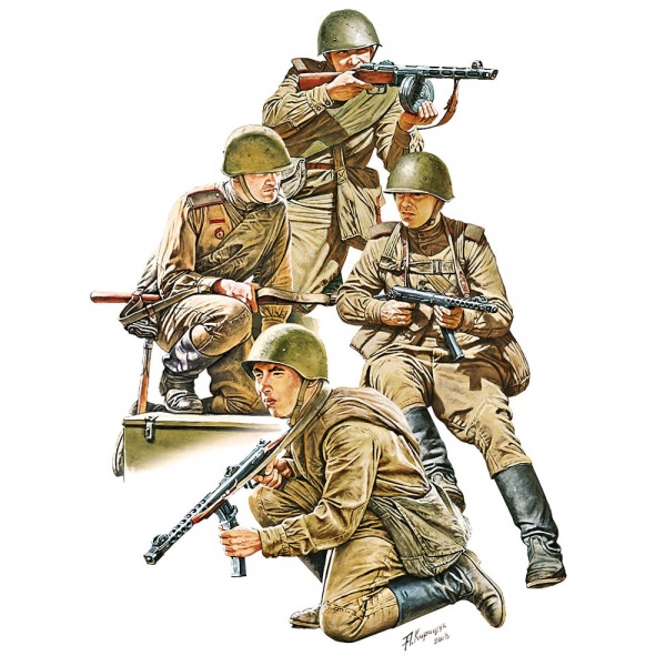 1/35 Sovyet Tankçı Piyade Erleri Set II Plastik Figür Kiti