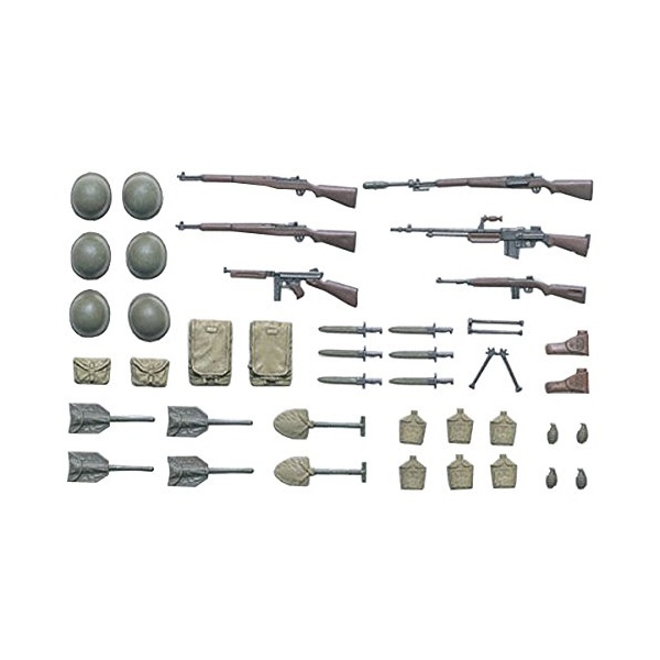 1/35 U.S. Infantry Equipment Plastik Silah Ve Ekipmanları Maket Kiti