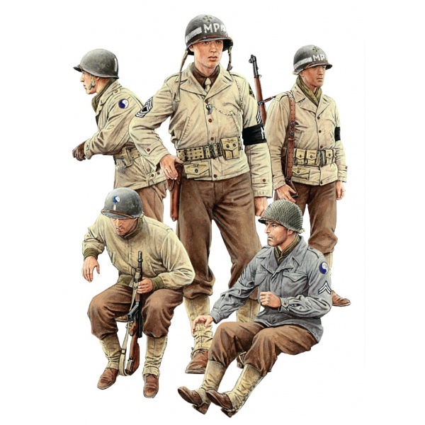 1/35 U.S. Jeep Crew & Mps. Special Edition Plastik Askeri Figür Kiti