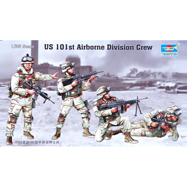 1/35 US. 101st. Airborne Division Crew Plastik Askeri Figür Maket Kiti