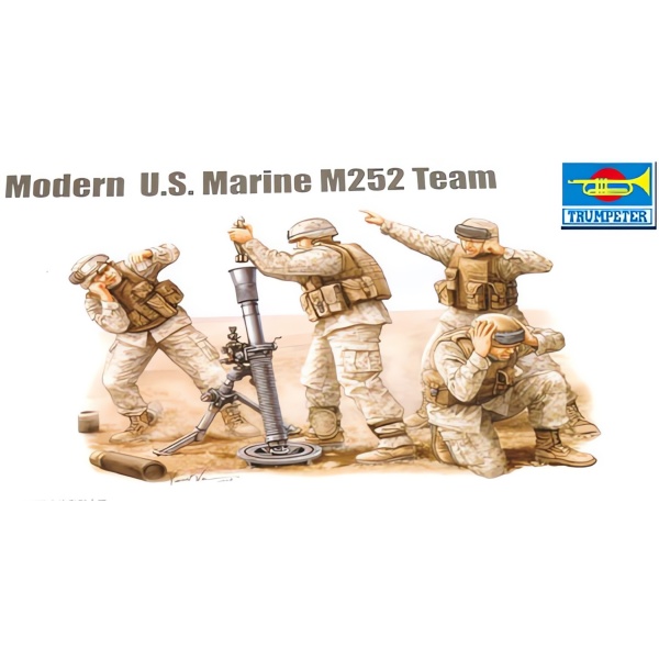1/35 US. Marine M252 Team Plastik Askeri Figür Maket Kiti