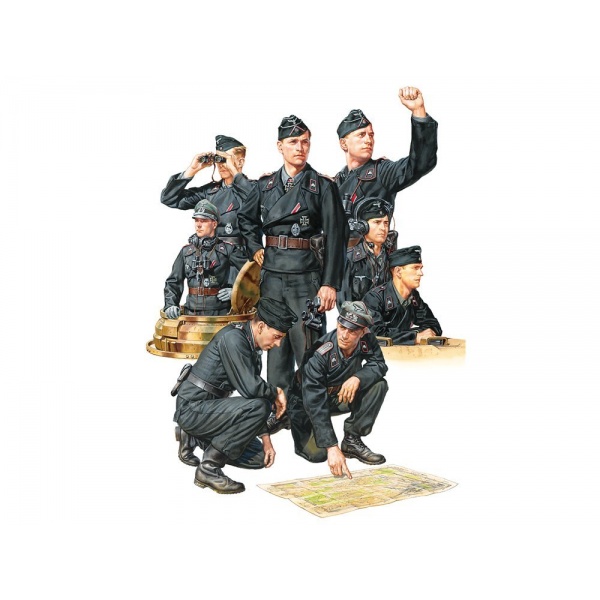 1/35 Wehrmacht Tank Crew Set Plastik Askeri Figür Kiti