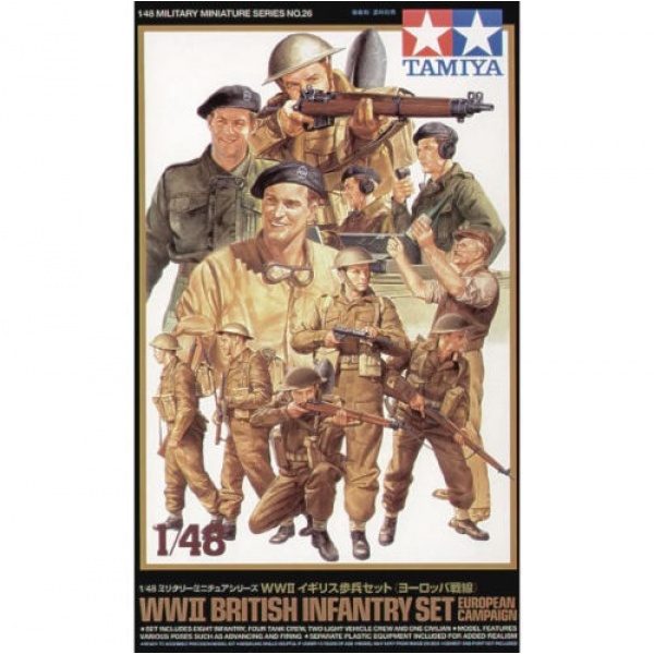1/48 British Infantry Europe Plastik Askeri Figür Kiti