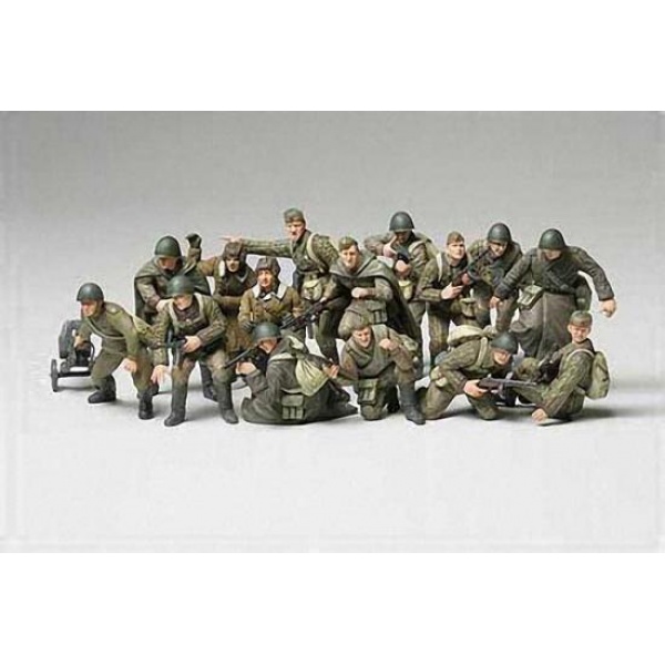1/48 Rus. Infantry & Tank Crew Plastik Askeri Figür Kiti