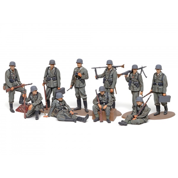 1/48 WWII Wehrmacht Infantry Set Plastik Askeri Figür Kiti