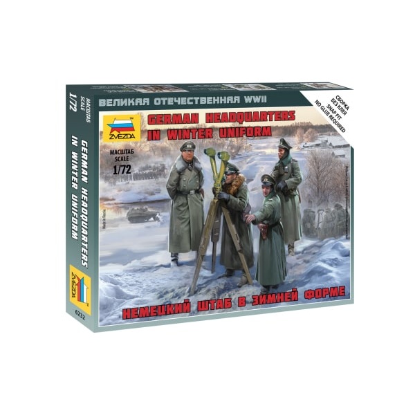 1/72 German HQ Winter Plastik Askeri Figür Kiti