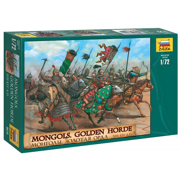 1/72 Mongls Golden Horde Plastik Figür Maket Kiti