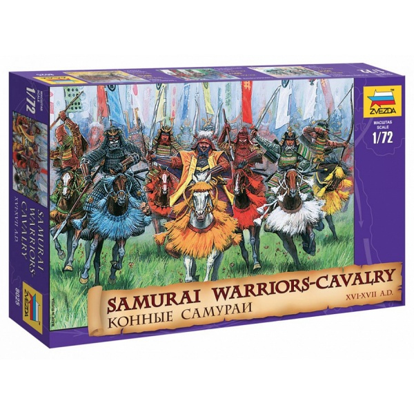 1/72 Samurai Warriors-Cavalry Plastik Figür Kiti