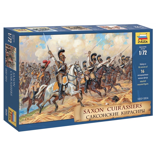 1/72 Saxon Cuirassiers 1810-1814 Plastik Figür Kiti