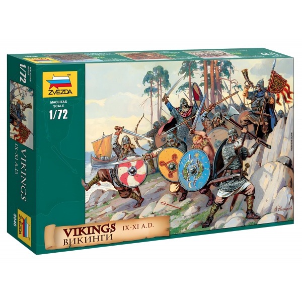 1/72 Vikings Plastik Figür Maket Kiti