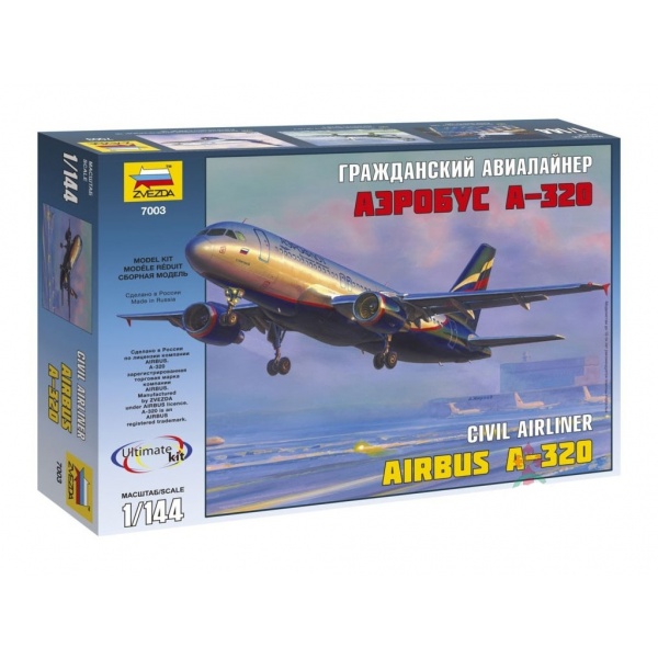 1/144 Airbus A-320 Plastik Uçak Maket Kiti